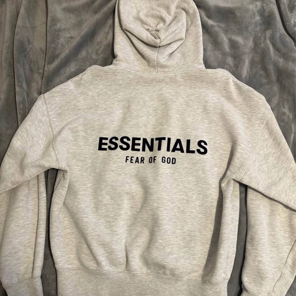 Essentials White Hoodie